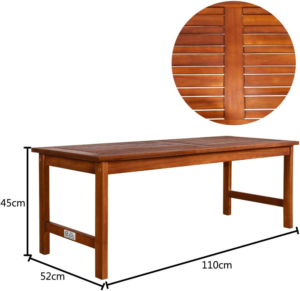 Casaria® Gartenmöbel Set Atlas Holz FSC®-Zertifiziert wetterfest 300kg Belastbarkeit Tisch Sessel Auflagen Garten Terrasse Möbelset Akazie Anthrazit — Ansicht 4