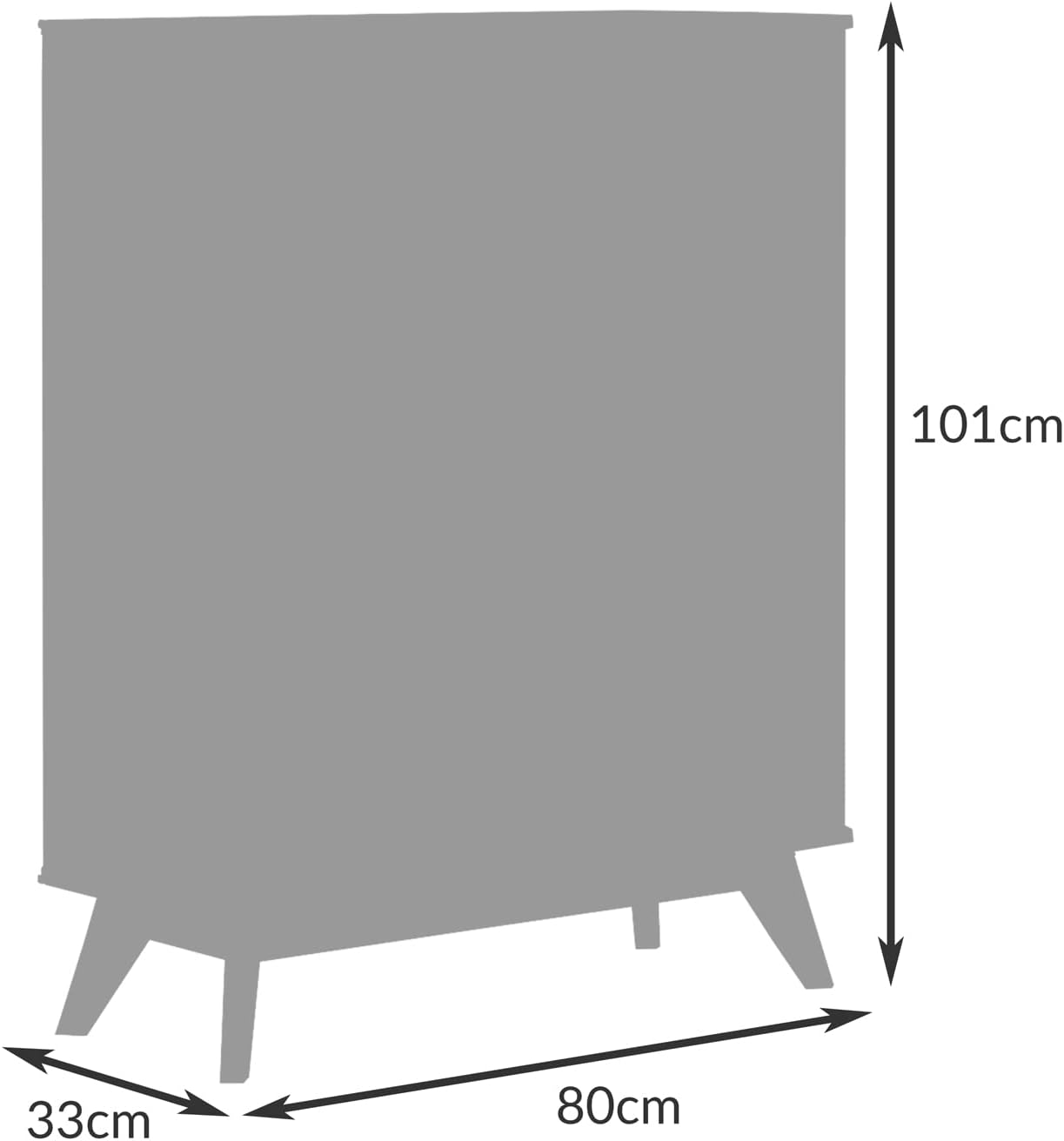 Casaria® Schuhschrank 101x80x33cm FSC®- Zertifiziert Schublade 2 Klappen Kiefer Natur Massiv Holz Flur Diele Möbel Schuhkipper Schuhkommode Weiß — Ansicht 3